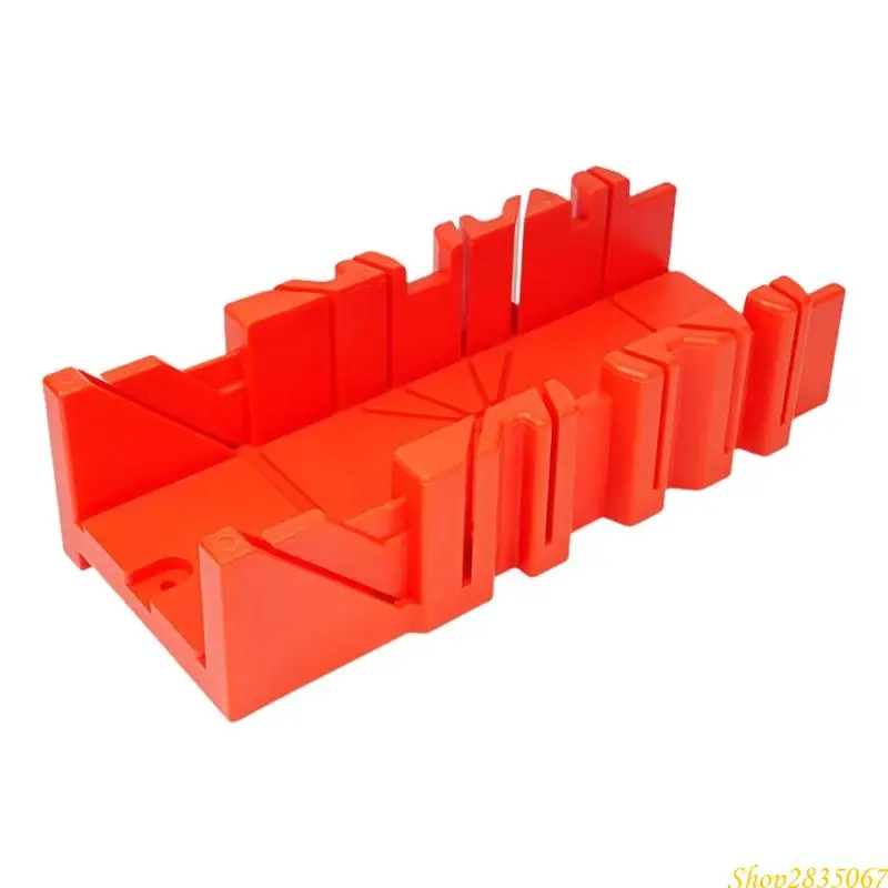 Multipurpose Miter Box with Fixation Holes for Secure Woodworking Operations 831F