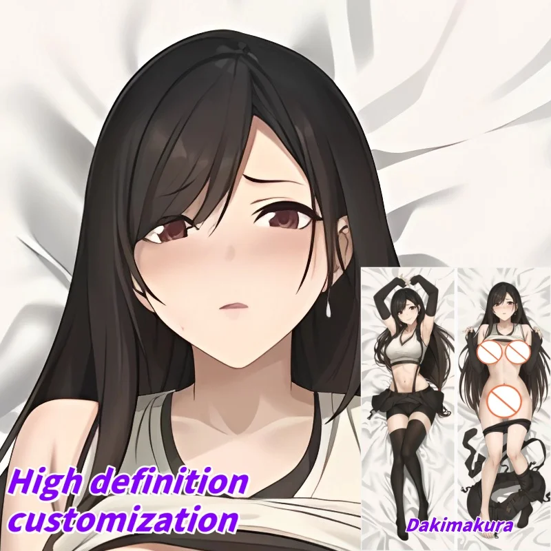 

Dakimakura Anime Final Fantasy Tifa Lockhart Double-sided Print Of Life-size Body Pillowcase Gifts Can be Customized