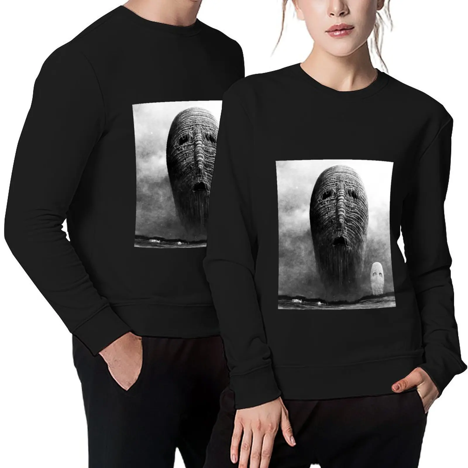 

famous Zdzislaw Beksinski paintings, 1929, Sanok, Poland Surrealism, Magic Realism Pullover anime clothing sweatshirt