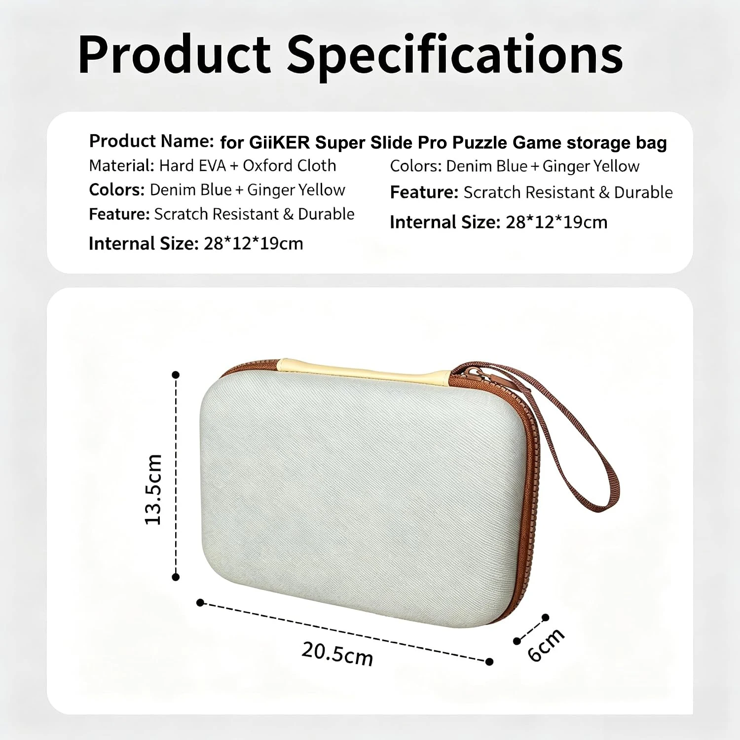 For Giiker Super Slide Pro Protective Case For Huarong Road Smart Sliding Puzzle Box Brain Training Toy Storage Bag Kids Game
