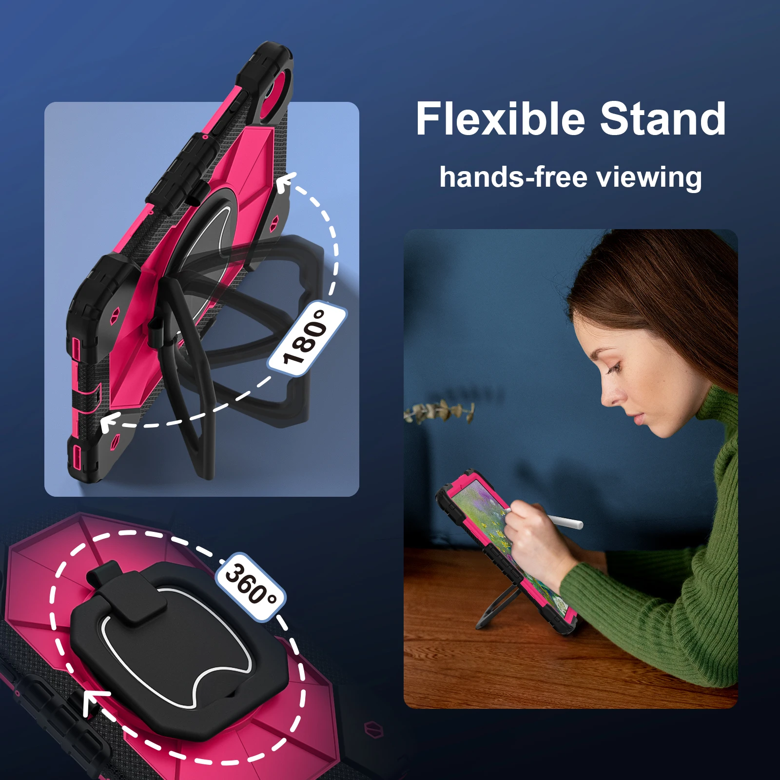 360°Rotation Stand Tablet Case - Tablet A9 Accessories ulasan dan harga