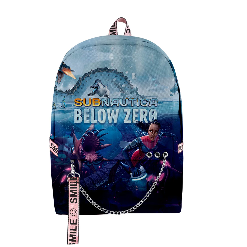 Hip Hop Popular Subnautica Below Zero School Bags Unisex 3D Print Oxford Waterproof Notebook multifunction Travel Backpacks