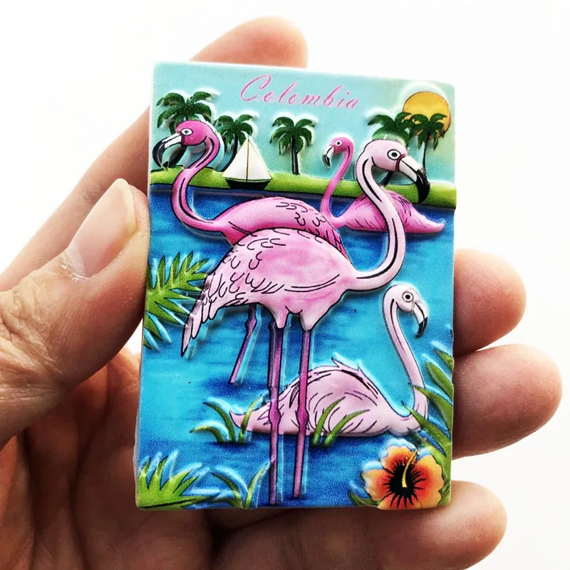 Caribbean scenery Vietna fridge magnet Czech Thailand Korea Frankfurt Ukraine Paris Vietnam California Souvenir Home Decor