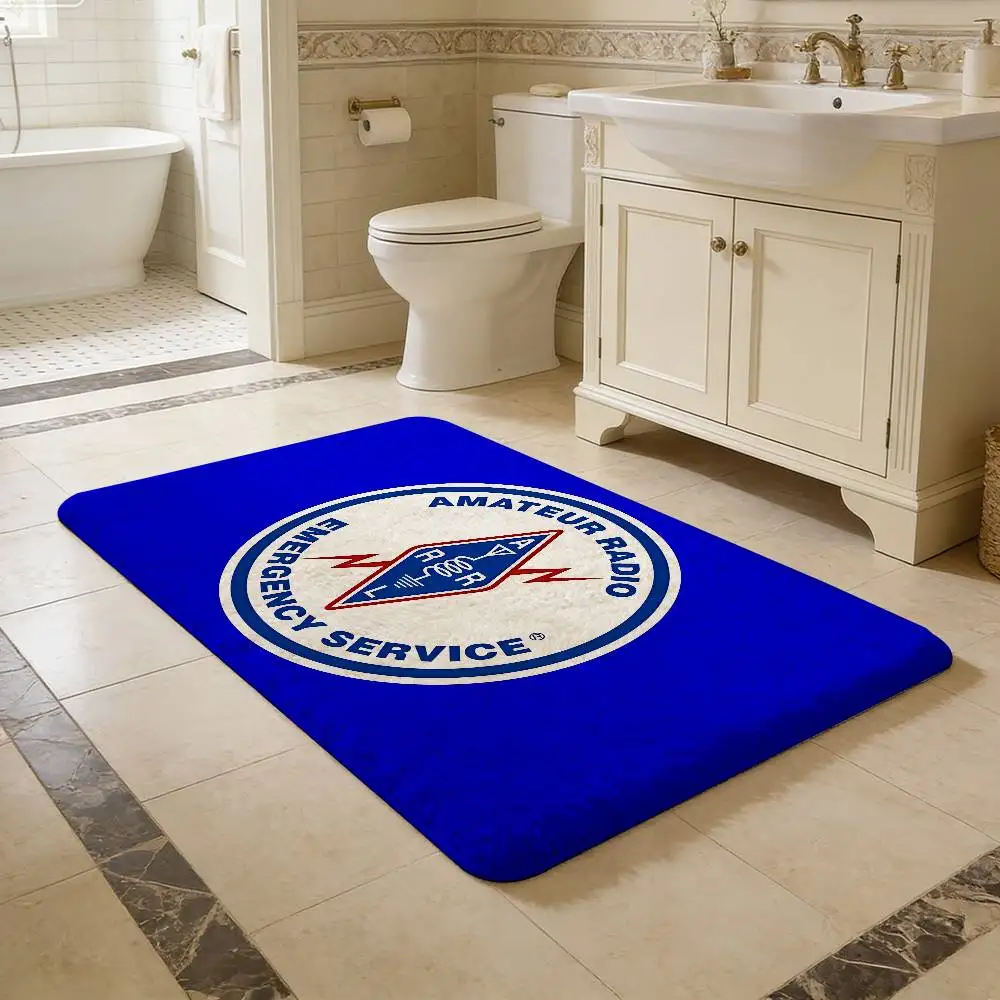 Licensed H-Ham Retro Radio  Door Mat Nordic Style Bedroom Living Room Doormat Home Balcony Anti-Slip Alfombra