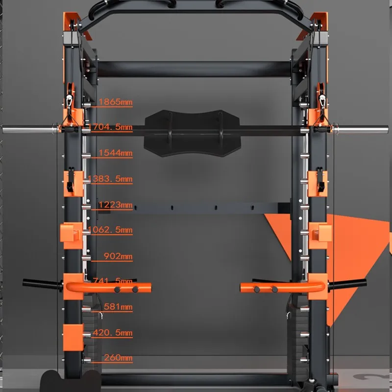 Multifunctional One Smith Machine Integrated Trainer Strength Station Family Fitness Equipment Squat Bird Gantry Frame