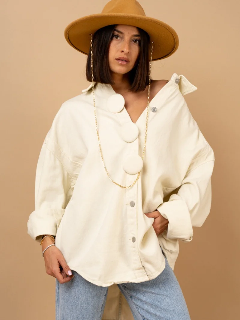 

Women's Loose Denim Jacket Casual Fashion Spring/Summer 2026 New Shirt Comfortable Fit Denim Outerwear