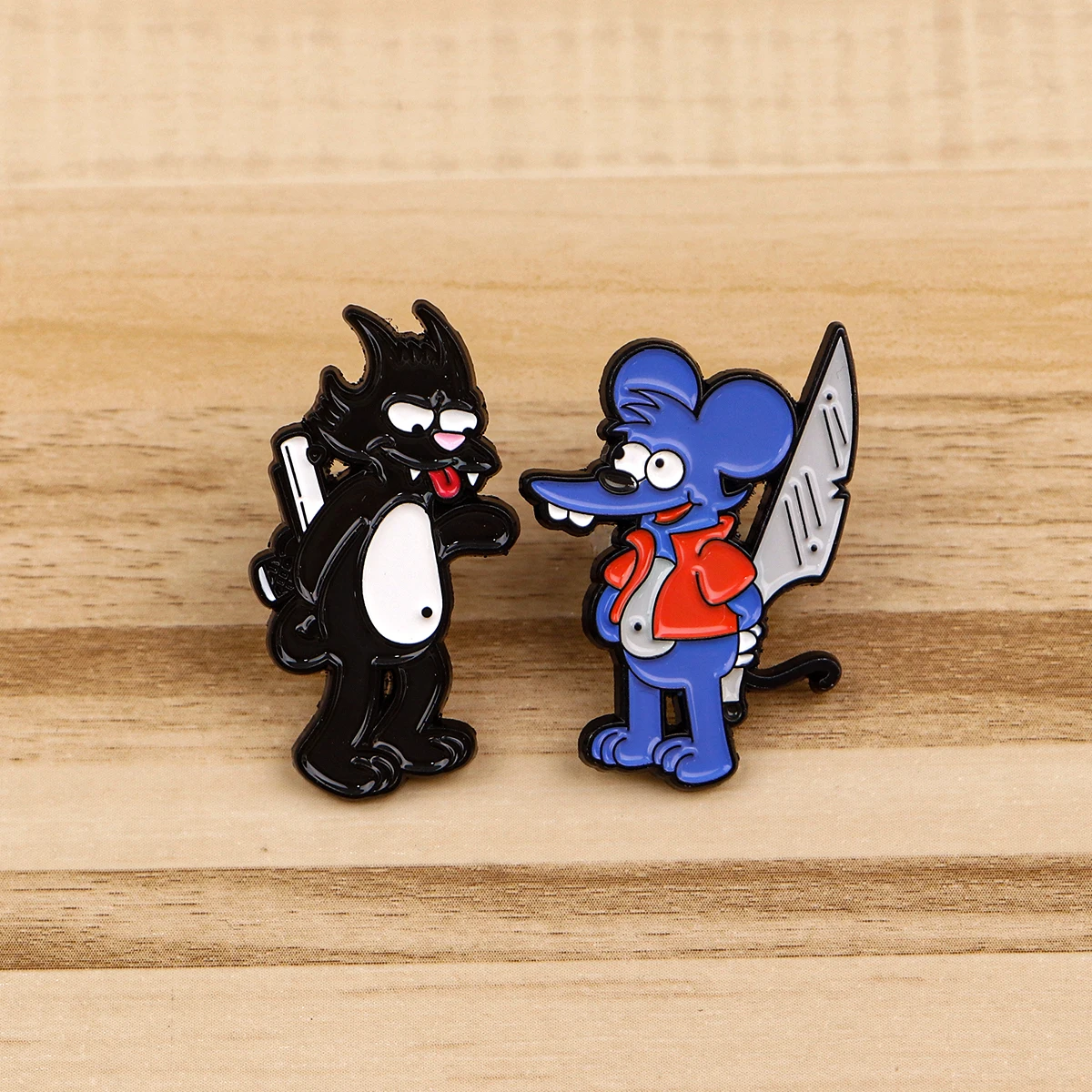 Funny Cartoon Enamel Pins Metal Mouse Brooch Backpack Hat Bag Collar Lapel Badges Men Women Fashion Jewelry Collection Gift