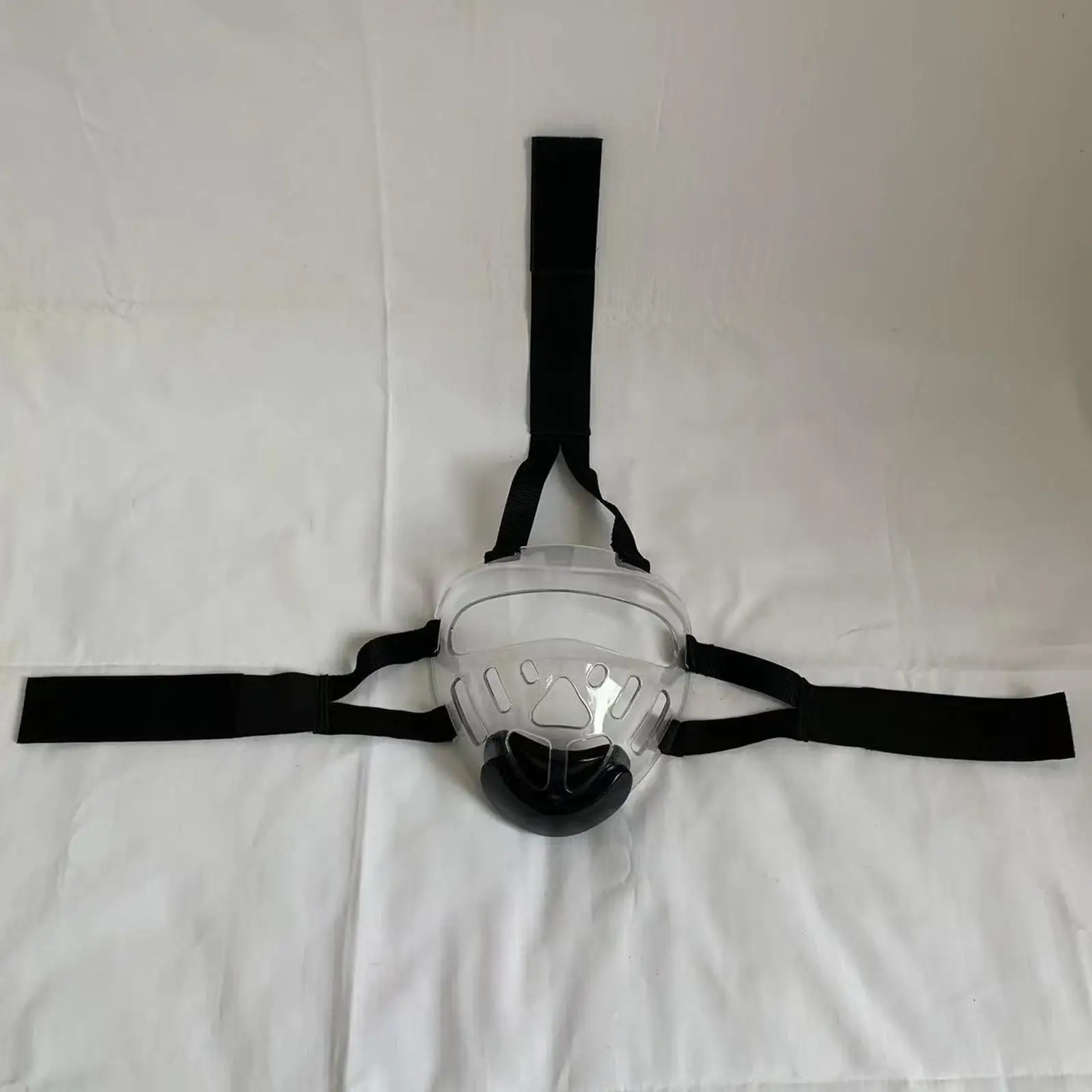 PU Material Face Shield Taekwondo Kids Headgear Transparent Mask Sports Protection for Martial Arts Training