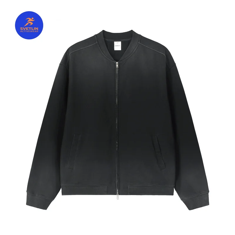 Immagine 5: W2EJOURNEY Felpa con Cappuccio di Lusso Taglia EU/US, Abbigliamento Outdoor 450G, Felpa Pesante Vintage con Zip in Tessuto Terry