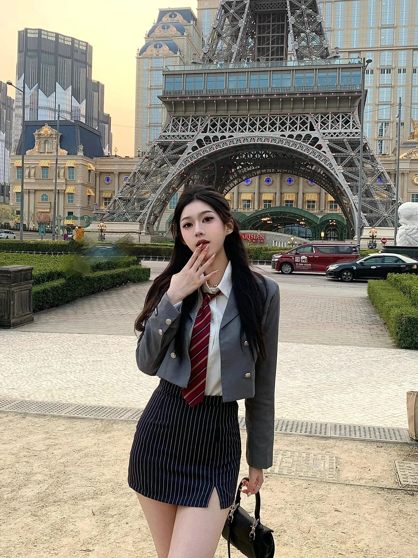 

School orm Sle loween Outfit Set Women's Jaet Skirt Combo Sweet Cool ort Skirt Long Sve Autumn Wear