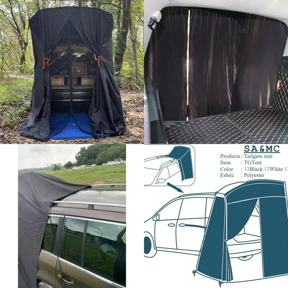 

Portable SUV Tent for Camping: Lightweight, Water-Resistant, and Easy Setup - Dimensions: 148x148x230 cm