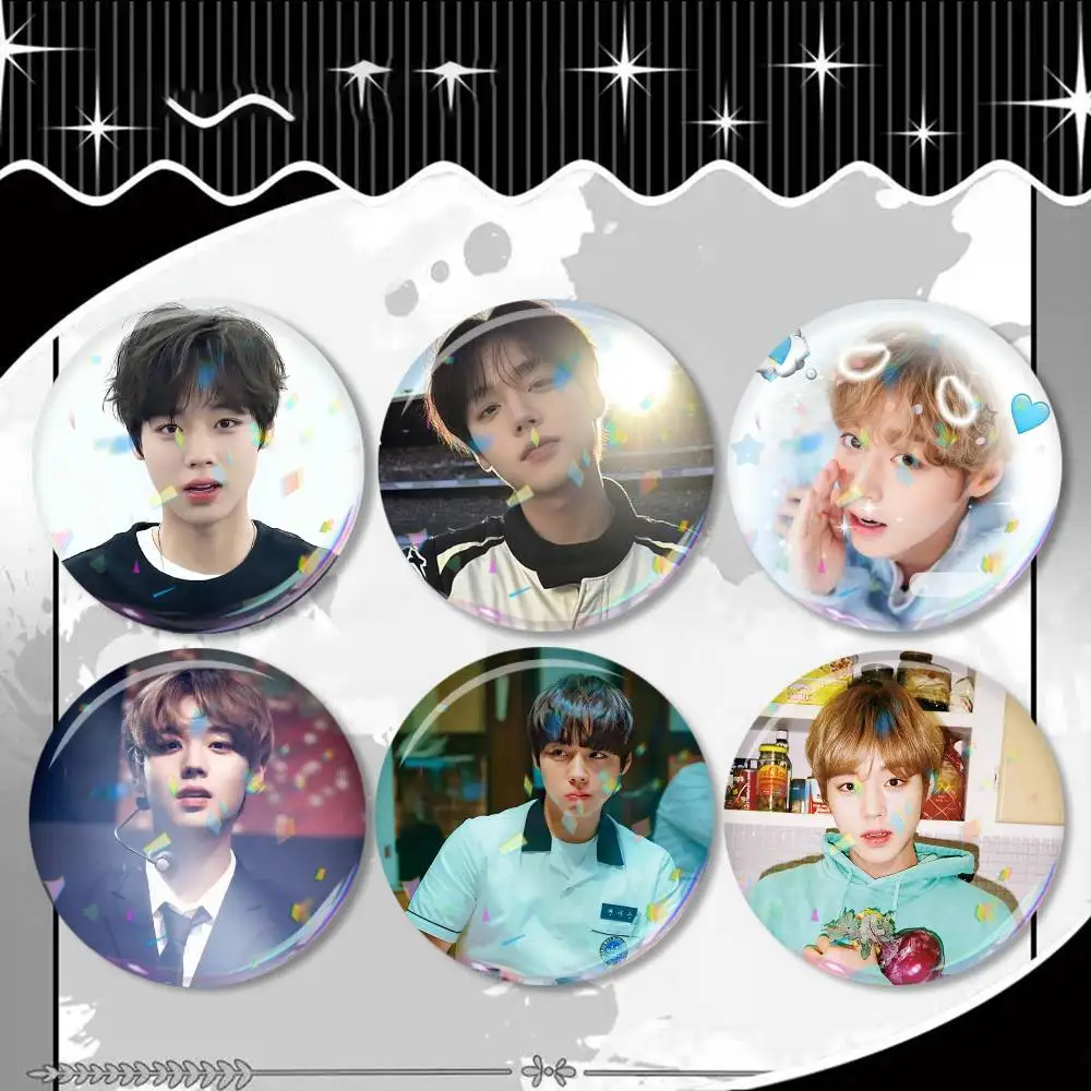 Handsome Talented Idol P-Park Ji-Hoon Laser Badge Applicable For Backpack Clothes Hats Decor Creative Accessories
