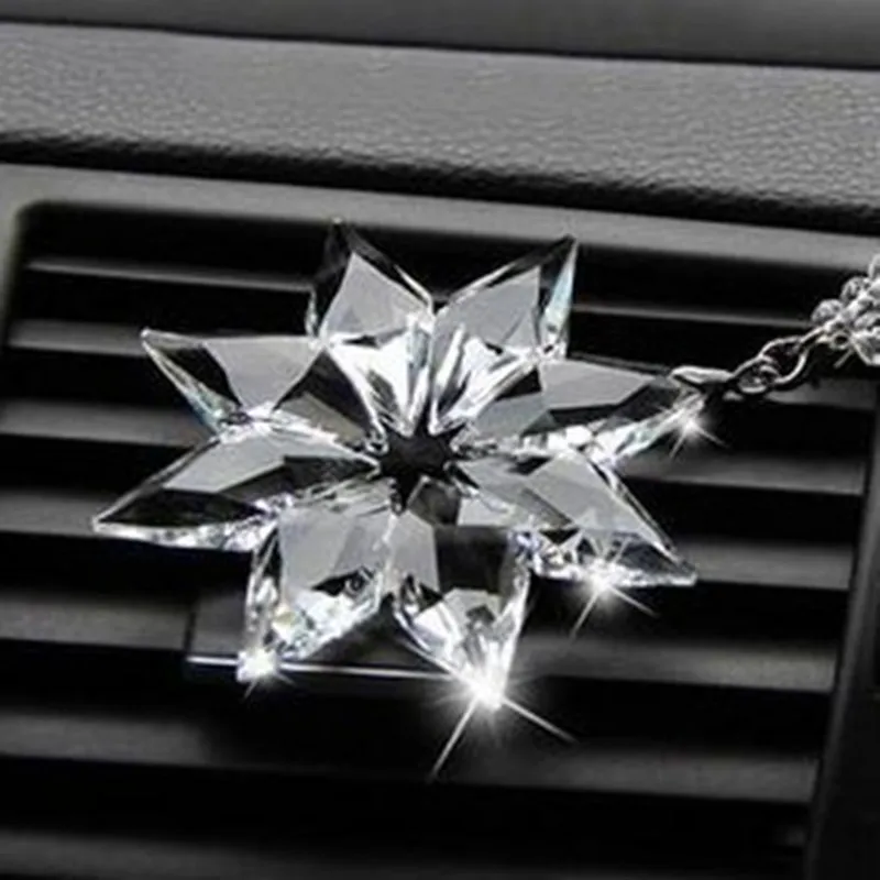 Hot Selling 80mm Crystal Snowflake Prism Pendant For Chandelier Part FengShui Hanging Crystal Crafts Gifts,Car & Home Decoration