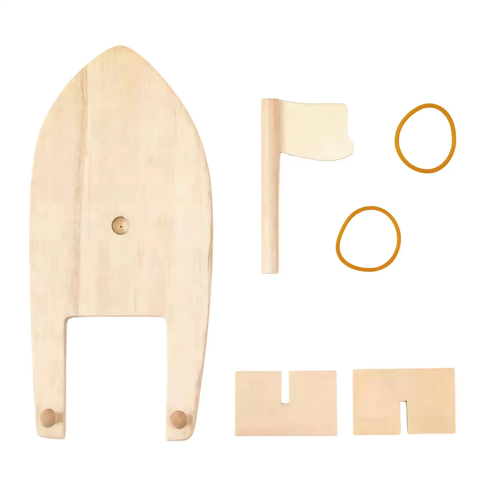 Wood Boat Crafts DIY Coloring Paintable Canoe Decoration Unfinished Wooden Boat For Kids Boys Girls Home Indoor Preschool School