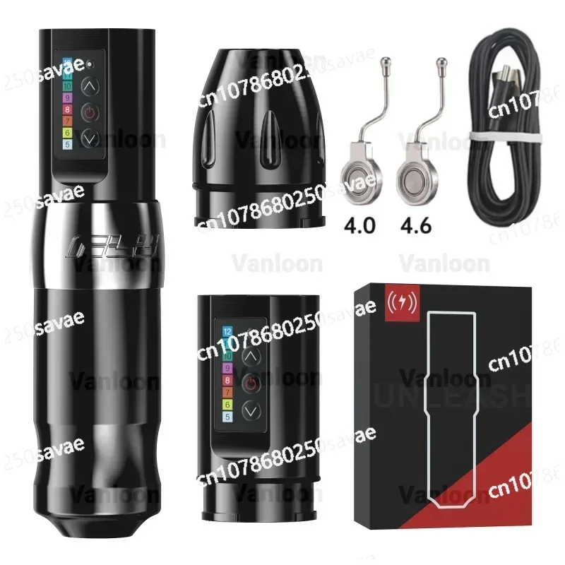 Wireless Tattoo Pen Machine with Wireless Rechargeable Battery, Sturdy Coreless Motor, 2400 MAh Lithium Battery