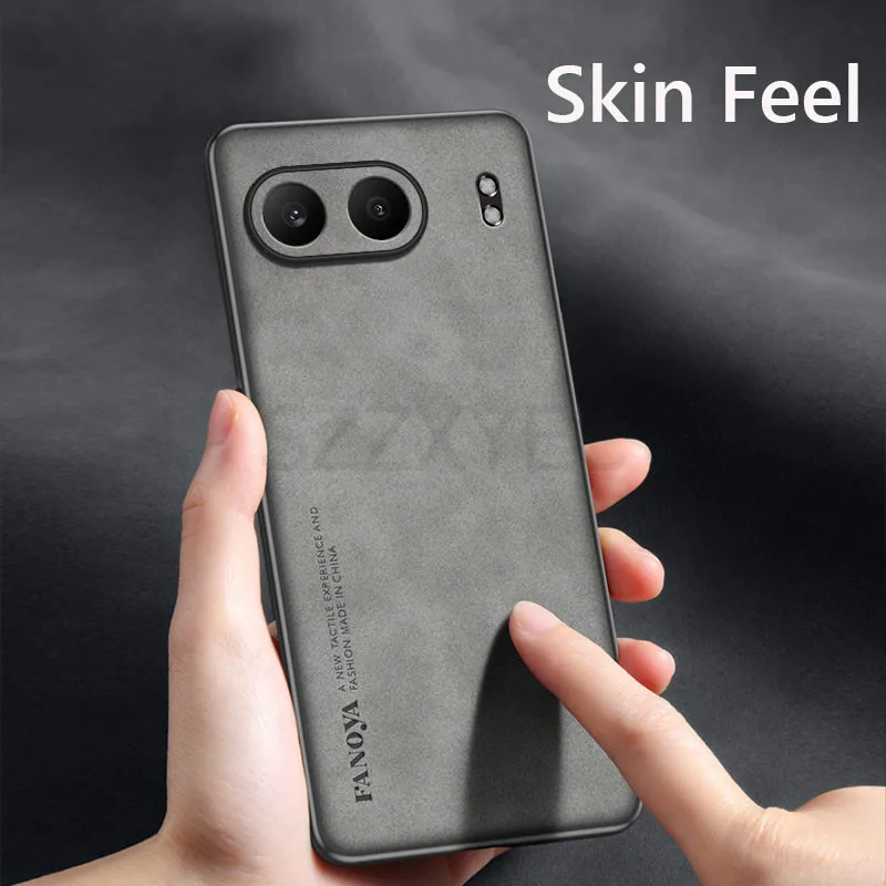 Luxury Retro Leather Skin Feel Case For OnePlus Nord 4 Nord4 5G Shockproof Matte Silicone Soft Case Cover