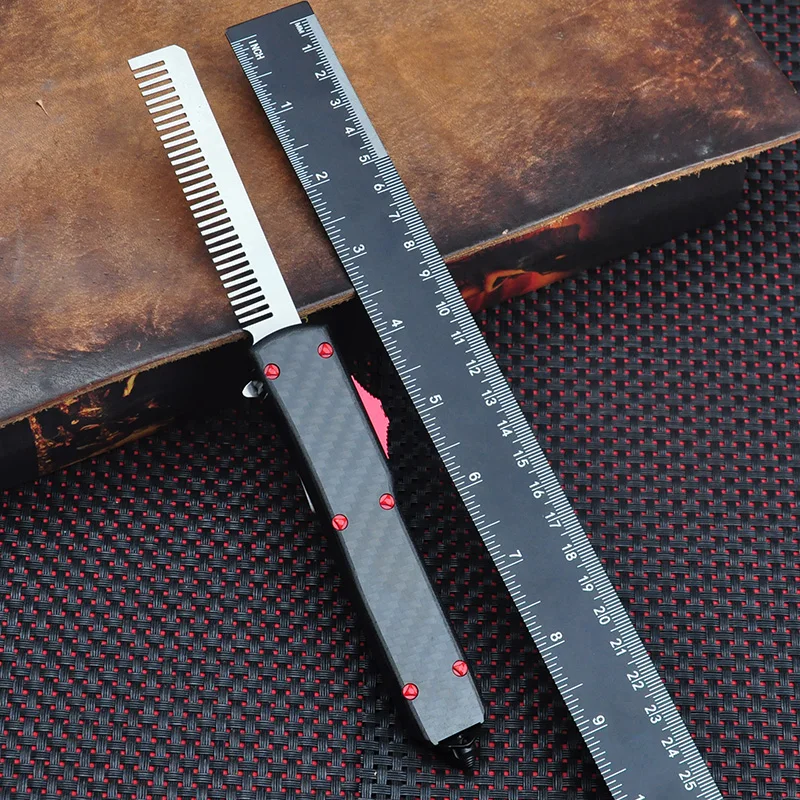 UTX UT 85 Serisi OTF Tech Micro Ultra M390 Çelik Tanto Bıçak EDC Kendini Savunma Çakılar Alüminyum Alaşımlı Karbon Fiber Kolu