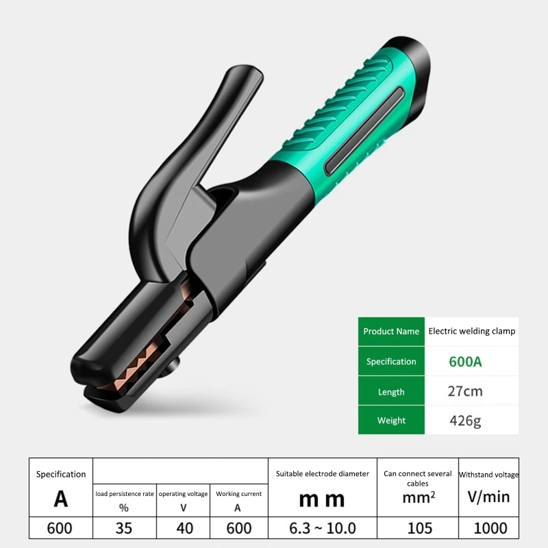 Welding Clamp 300A/600A/800A Welding Electrode Holder Welder Equipmment