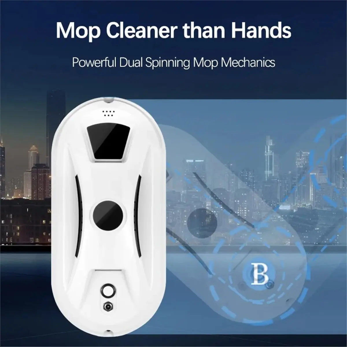 DT75BG Window Cleaning Robot Window Washer Robot Home Appliance Vacuum Cleaner Electric with Remote Control C US Plug