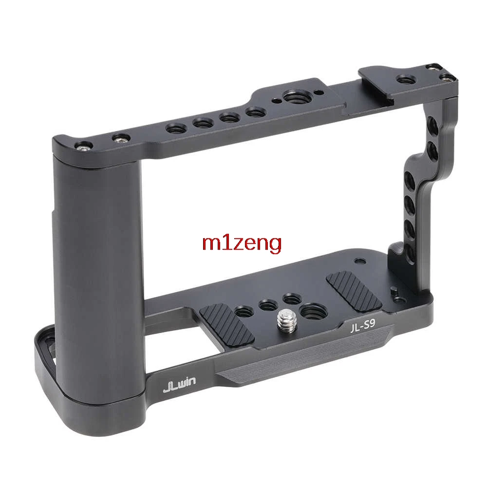 Alloy Rabbit cage Rig Handle Film Arm support bracket Stabilizer for Panasonic Lumix DC-S9 camera video led microphone tripod