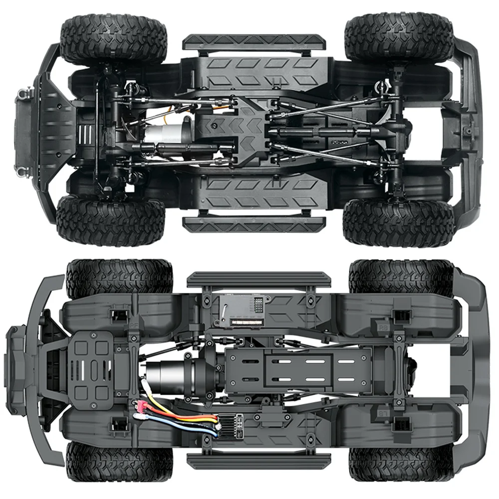 HB ของเล่น RTR R1001/2/3 1/10 2.4G 4WD RC รถ Full Proportional Rock Crawler ไฟ LED 2 ความเร็ว Off-Road รถบรรทุกรุ่น