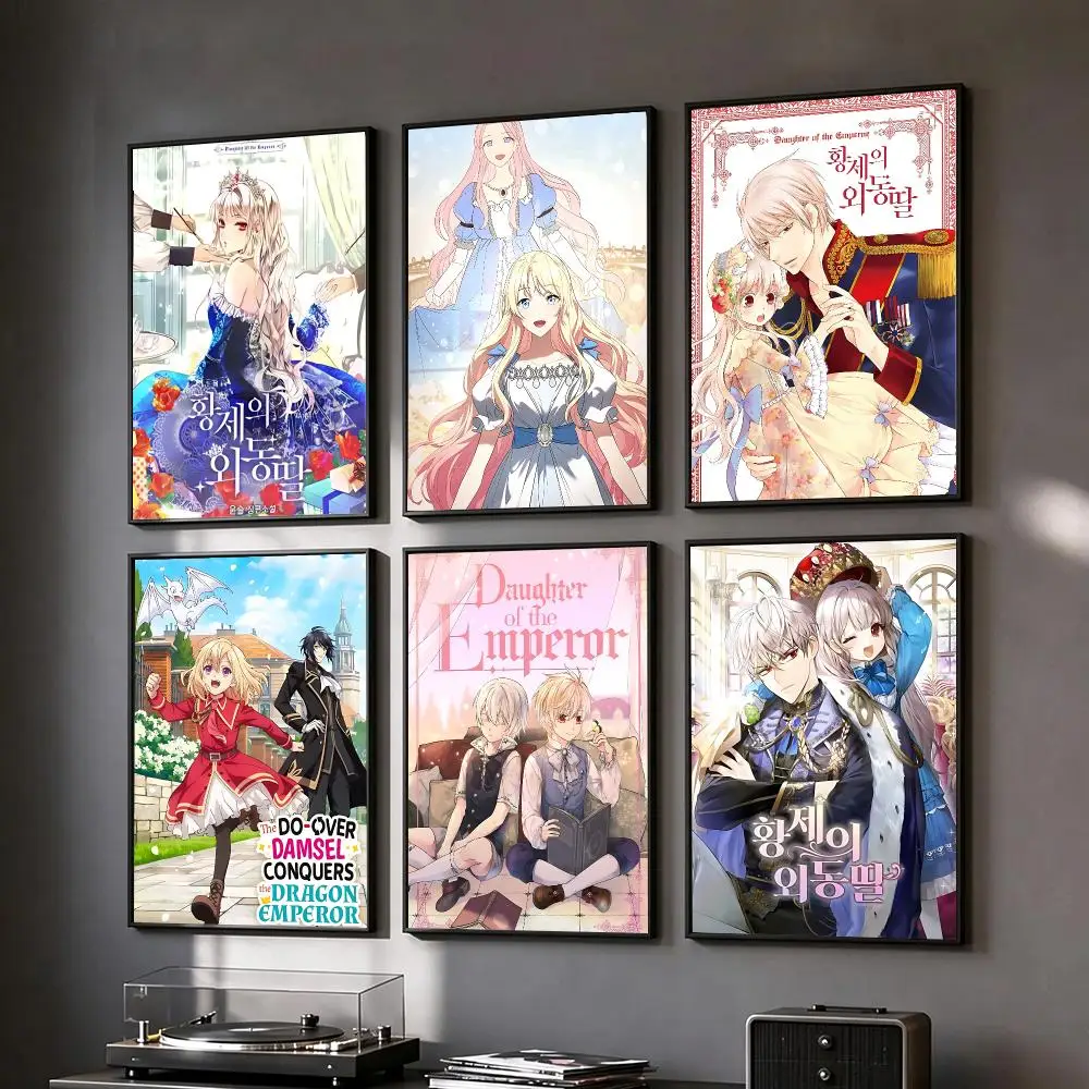 manhwa Emperor's Only Daughter Poster Trendy Classic hot HD Self-Adhesive Waterproof Art Poster Room Decor New Arrival On Sale