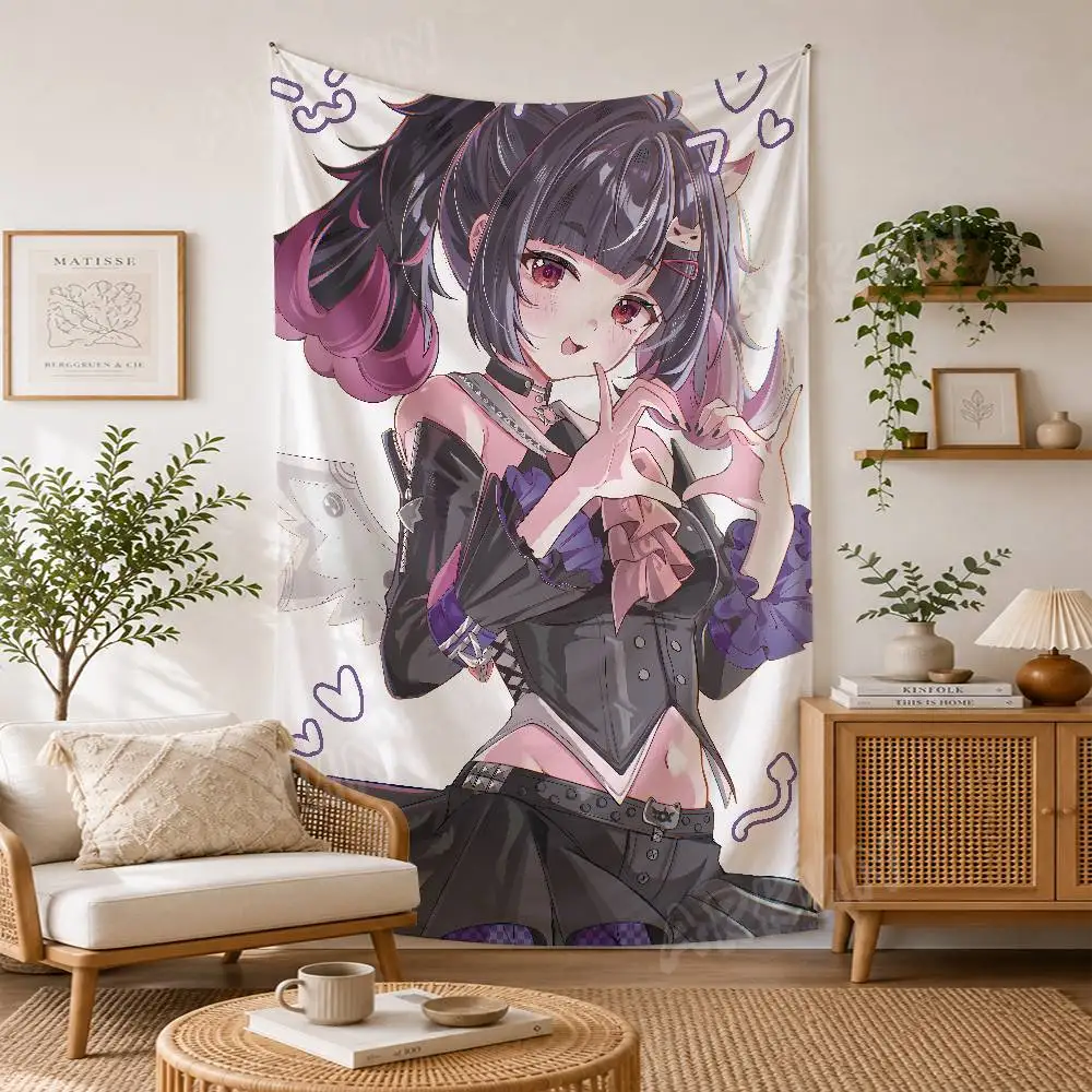 Hot Girl NANGONG YU Fashion Cool Video ZZZ Gaming Tapestry Print Girly Bedroom Anime Style Dorm Theme Room Decor