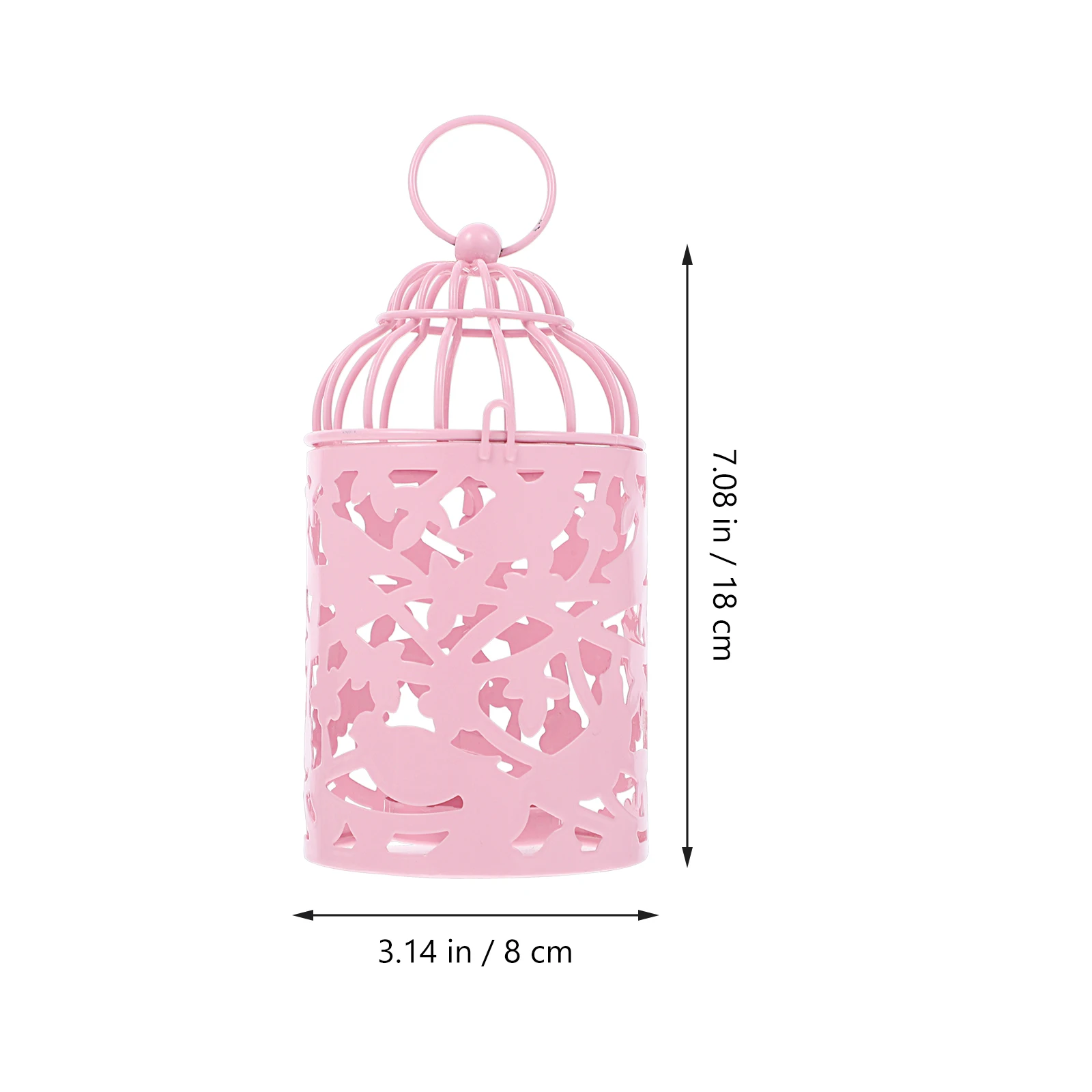 

1Pcs Bird Cage Style Iron Art Holder Hollow Desktop Decoration for Home Wedding Banquet Party