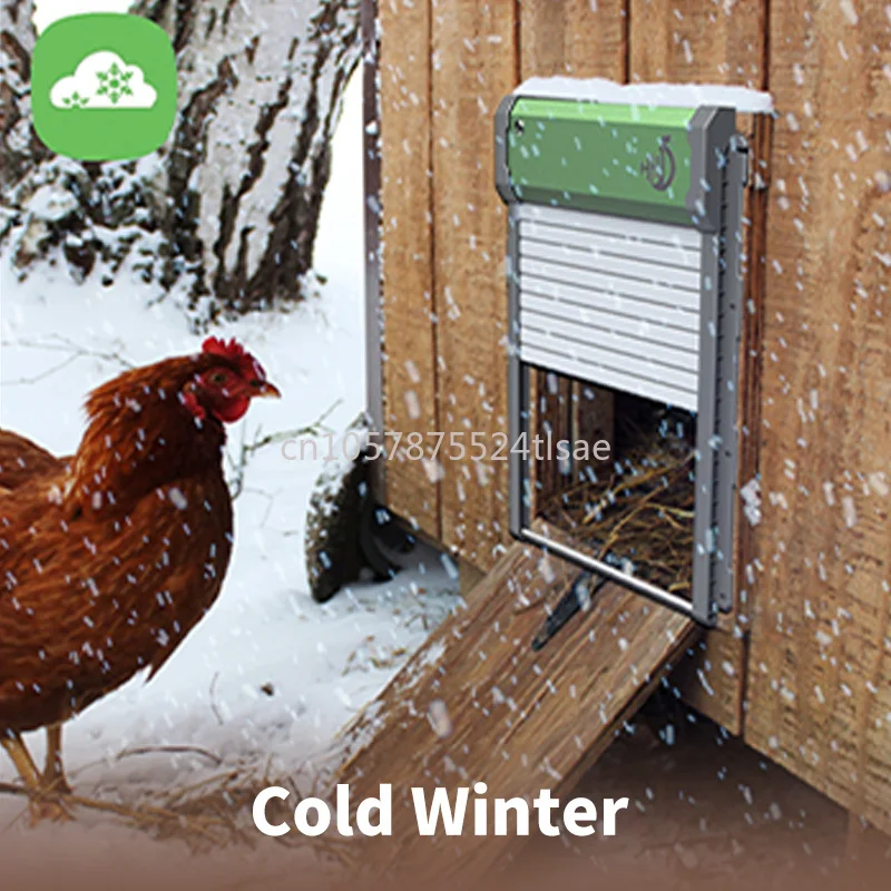 

Chicken Door Opening Kit Automatic Chicken Coop Door with Light Sensing Chicken Hen Automatic Door