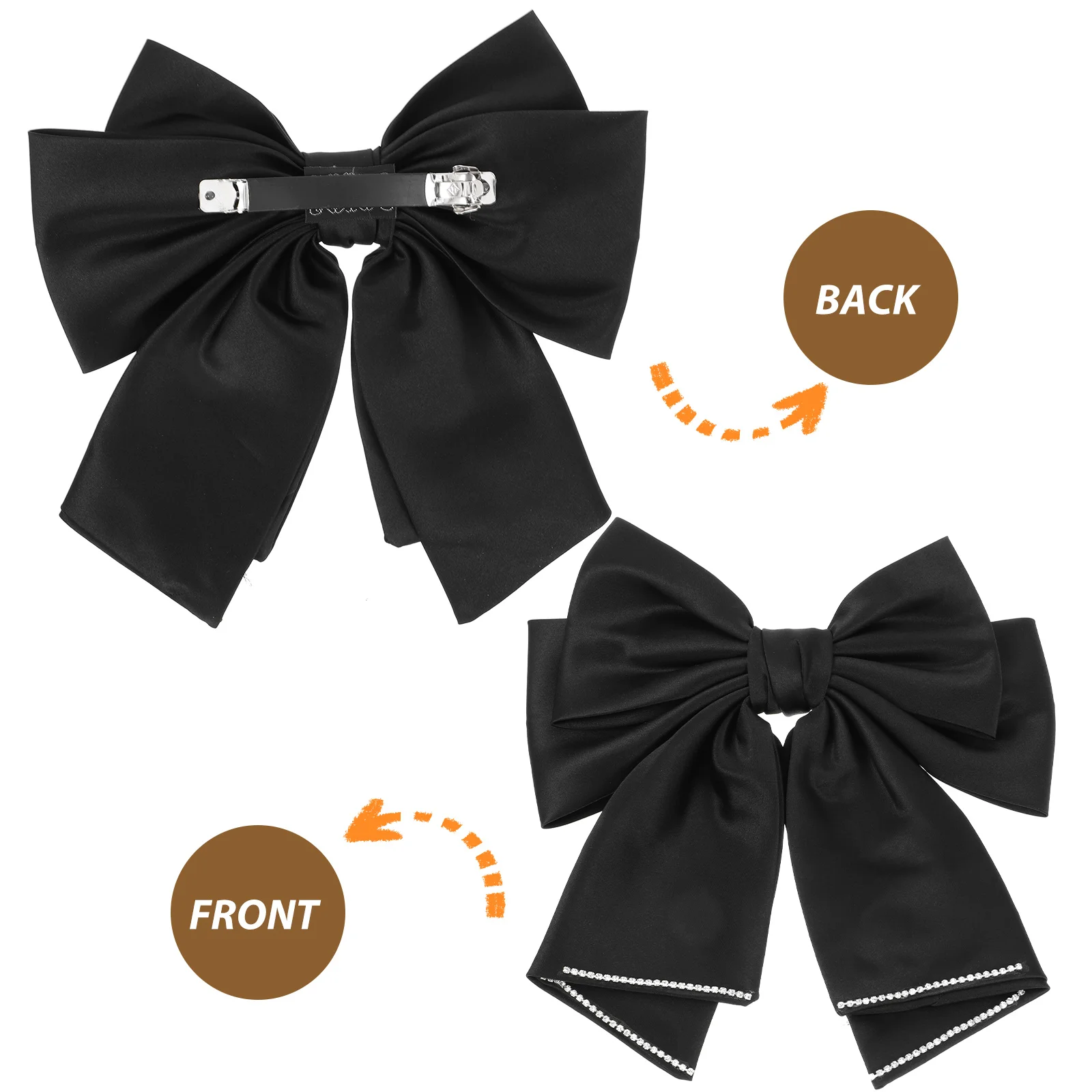 

Elegant Vintage Bow Clips For Kids Spring Bowknot Barrette Hair Accessories Party Wedding Decoration Cosplay Costume Hairpin