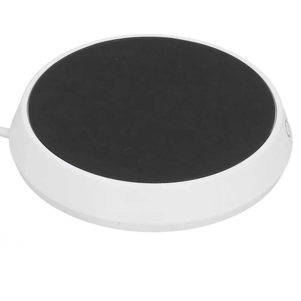 Durable ABS Cup Warmer White Auto Shut off Beverage Warmer Electric Heating Pad Touch Switch Electric Cup Warmer Pad Home Office
