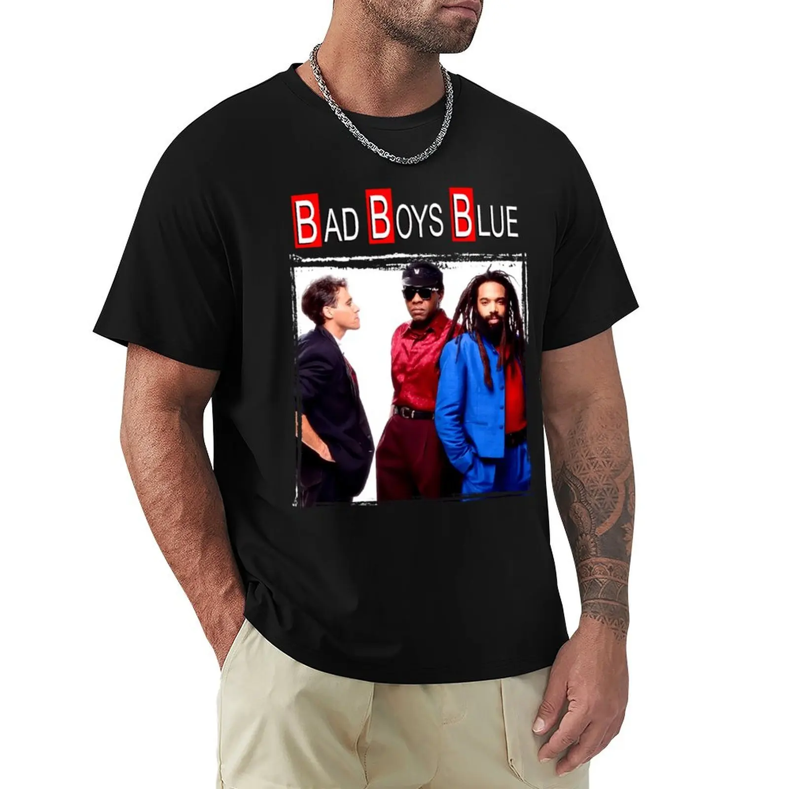 

Bad Boys Blue Band T-Shirt kawaii clothes Funny t-shirt men clothing