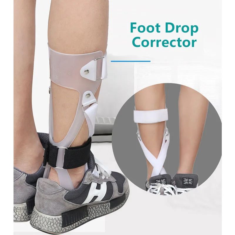 Drop Foot Brace Leaf Spring Splint, Ankle Stabilization Orthosis Support for Stroke, Achilles Tendon Contract Lightweight Polyet