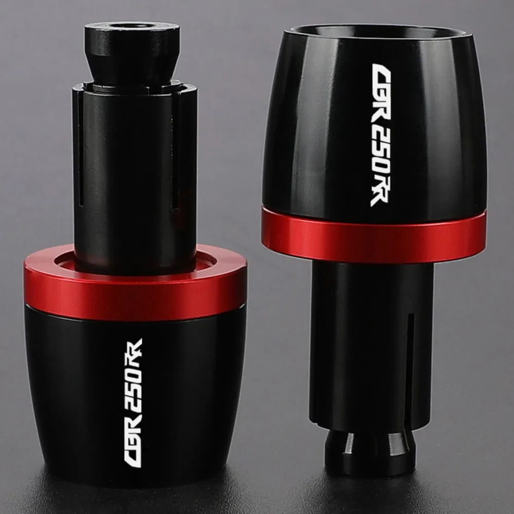 

CBR 250RR Universal For HONDA CBR250RR 2011-2018 2017 2016 Handlebar Grips Bar Ends Cap Counterweight Plug Slide 2015 2014 2013