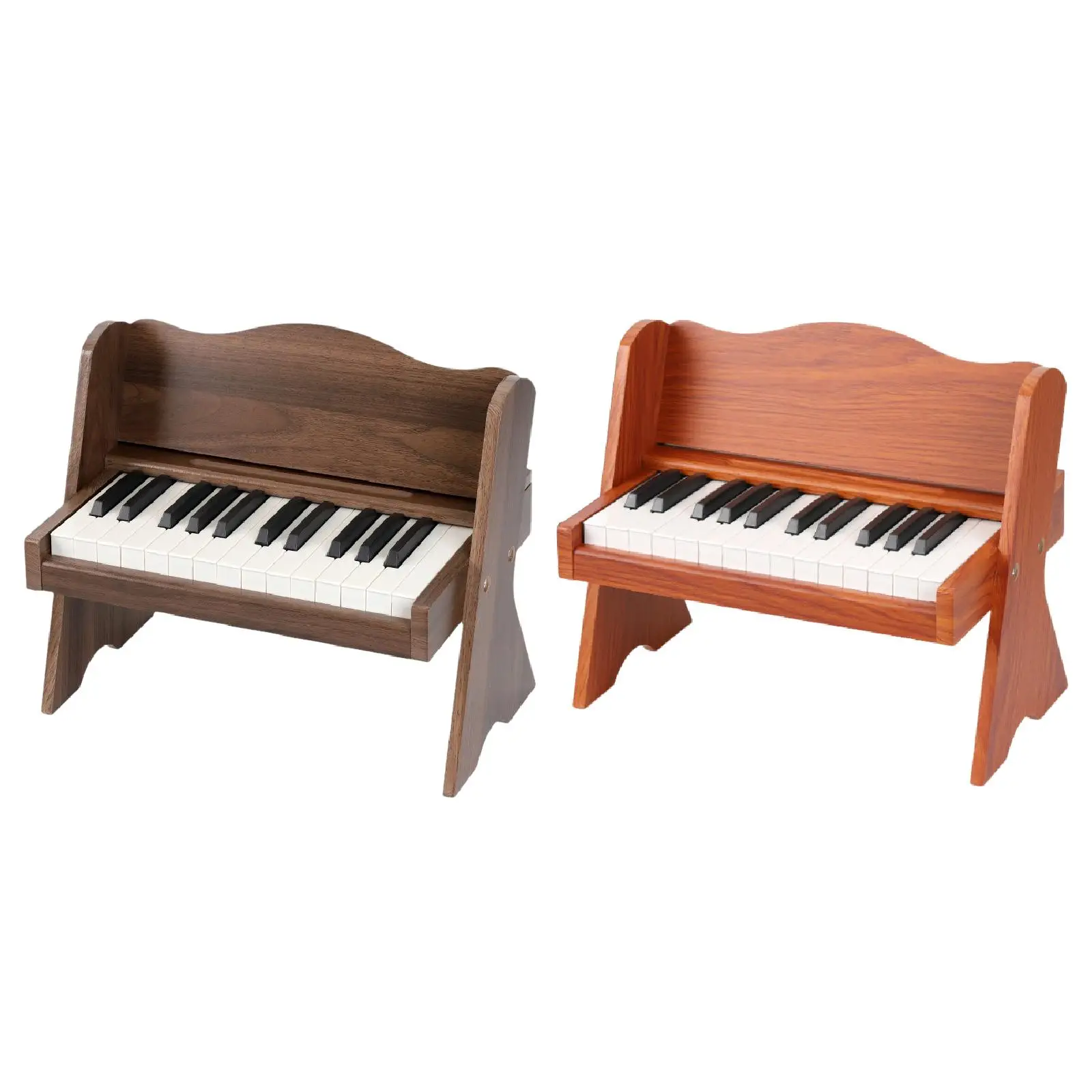 Kids Wood Keyboard Piano 25 Keys Educational Musical Instrument Beginner Electric Piano Toy for Home Learning