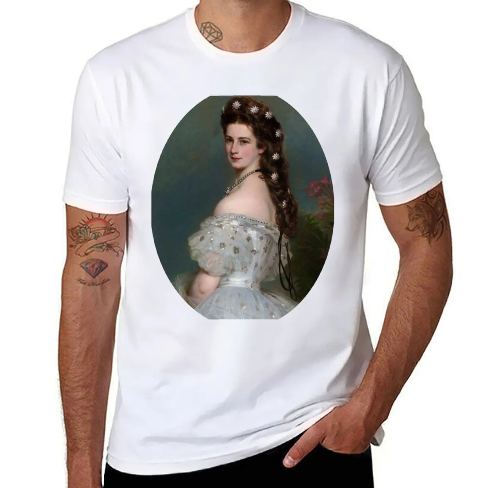 

Empress Sisi Elisabeth of Austria (1865) - Franz Xaver Winterhalter T-Shirt man t shirts for men casual