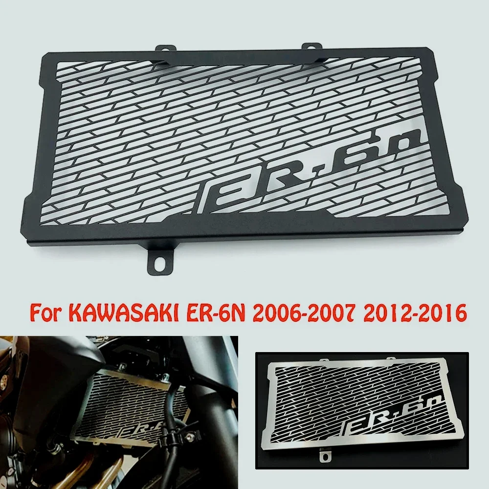 For Kawasaki ER6N ER-6N 2006 2007 2012-2015 2016 Radiator Guard Grille Cover Protector Motorcycle Accessories Cooler Protection