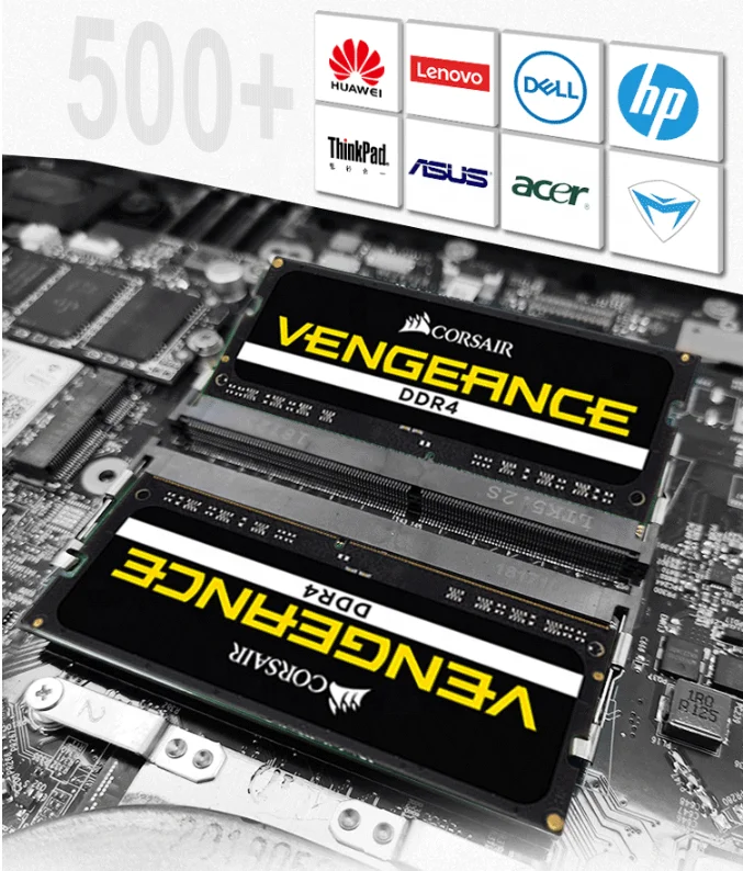 USCORSAIR DDR4 2400 МГц 8 ГБ оперативная память для ноутбука Классический компьютер Черный
