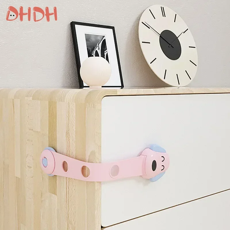 3-7PCS Cartoon Child Lock Safety Multifunctional Safety Lock Anti-pinch Baby Anti-open Refrigerator Drawer Cabinet Door Lock