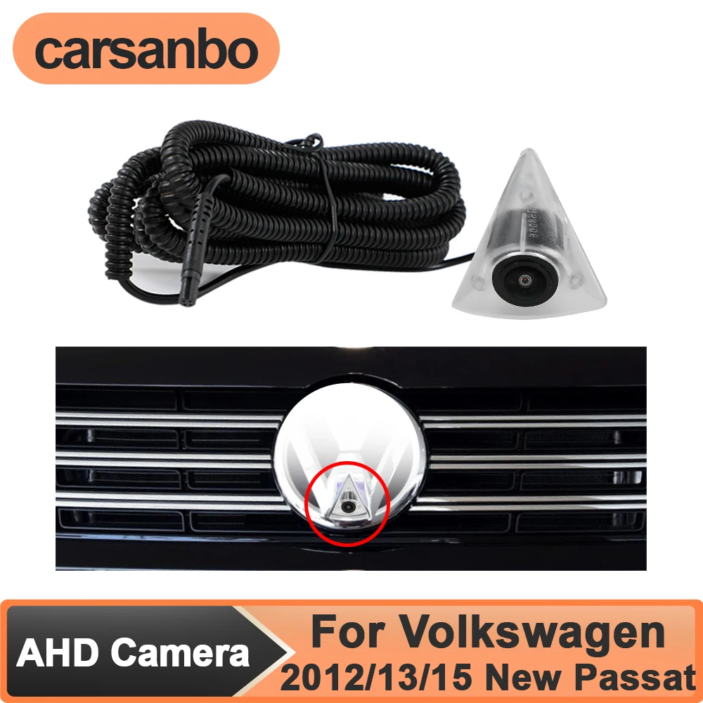 

Carsanbo AHD 1080P 150° Lens Vehicle Front View Camera for Volkswagen 2012/2013/2015 New Passat Night Vision Fisheye Waterproof