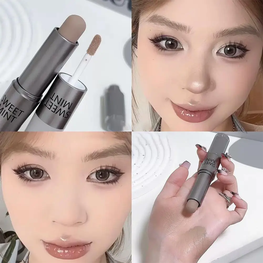 3 色保湿コンシーラーコンタースティックスムーズ持続 3D ノーズシャドウ防水フェイスハイライト明るく輪郭メイク