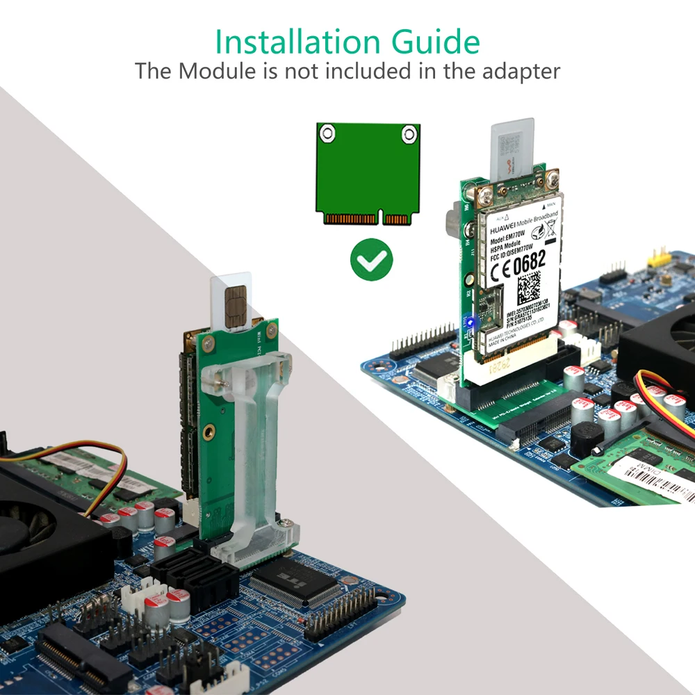 Netzwerk karte mini pcie netzwerk adapter riser karte vertikale halterung für 3g 4g wwan lte gps netzwerk modul sim kartens teck platz für desktop