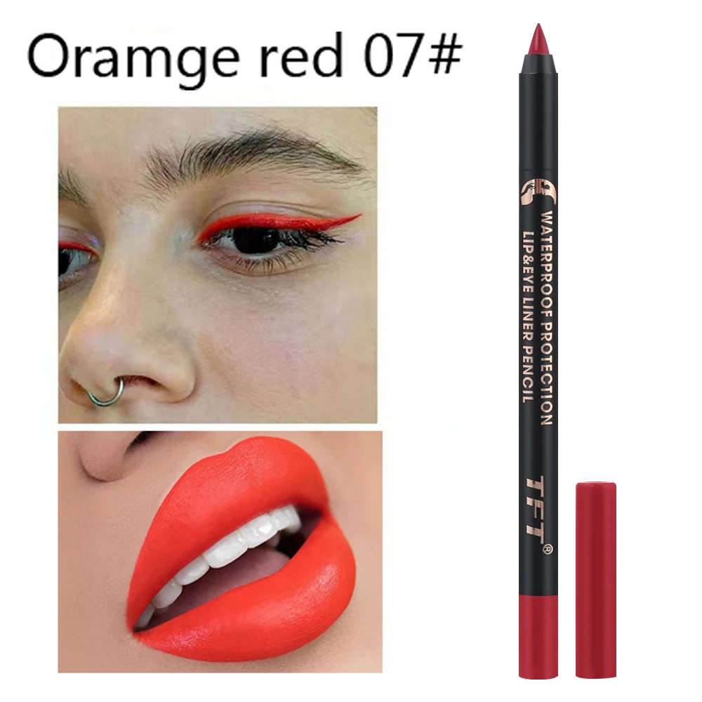 Kleurrijke Waterdichte Eyeliner Pen Snel Droog Gladde Matte Zwarte Vloeibare Eyeliner Lang Laatste Onderste Wimper Potlood Cosmetica Beginnende