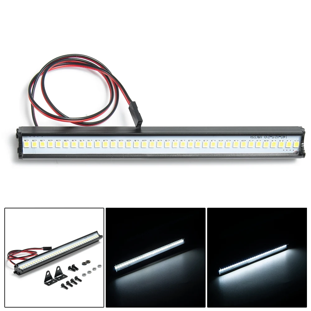 150MM 36 LED Light Bar Roof Lamp Lights for Axial SCX10 90046 TRX4 Slash 1/8 1/10 RC Crawler Truck