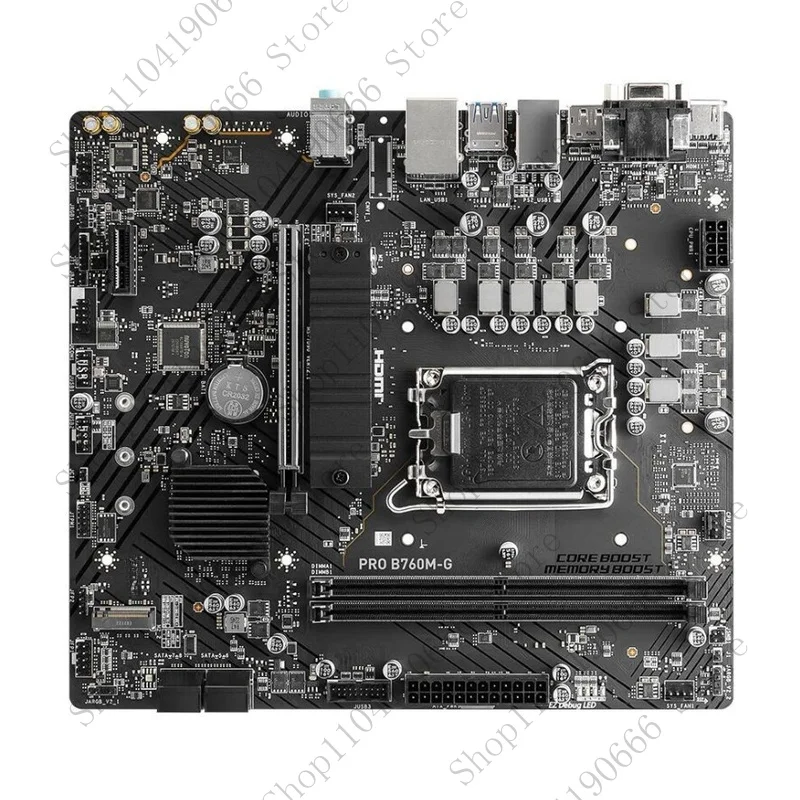 

QQ для MSI PRO B760M-G материнская плата LGA1700 Intel B760 Micro ATX тест материнской платы ОК.