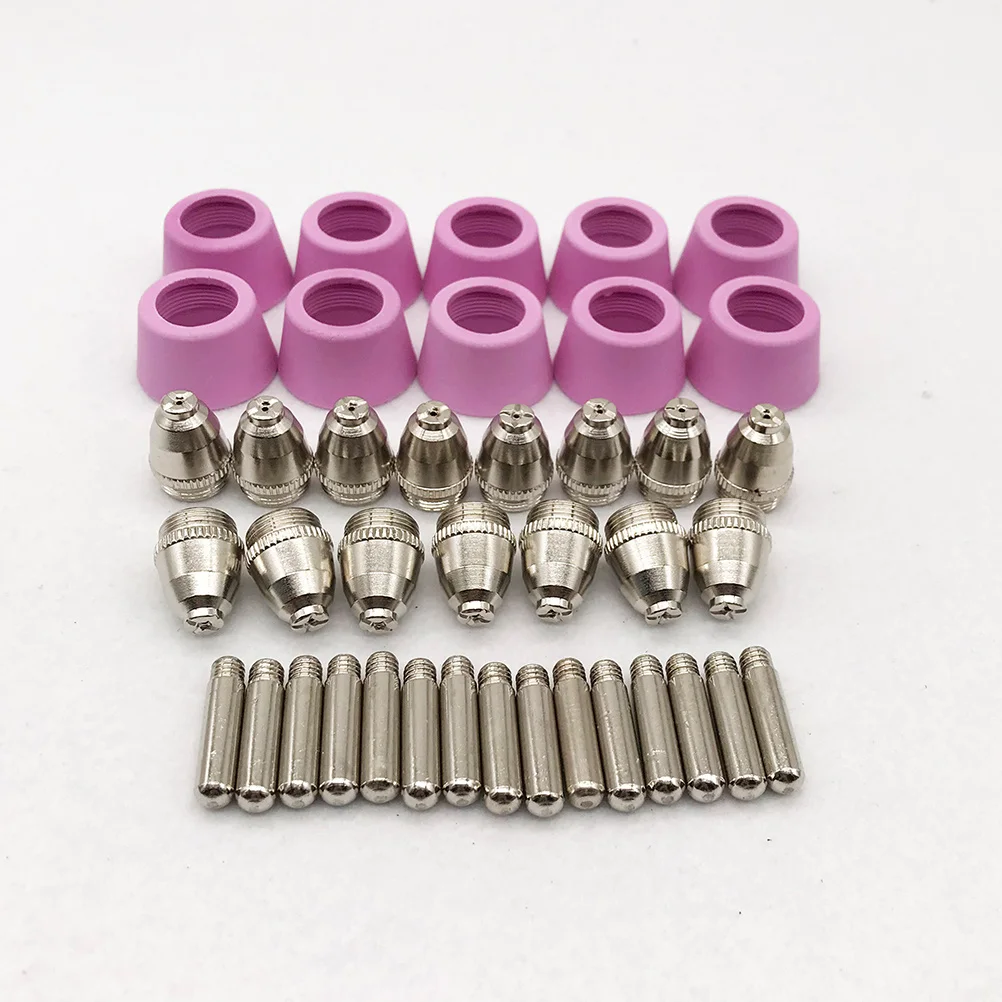 

40Pcs Plasma Cutter Consumables Ag60 Sg55 Torch Heat Resistant Nozzle Tips Set for Cut-60 Cutting Machine Accessories