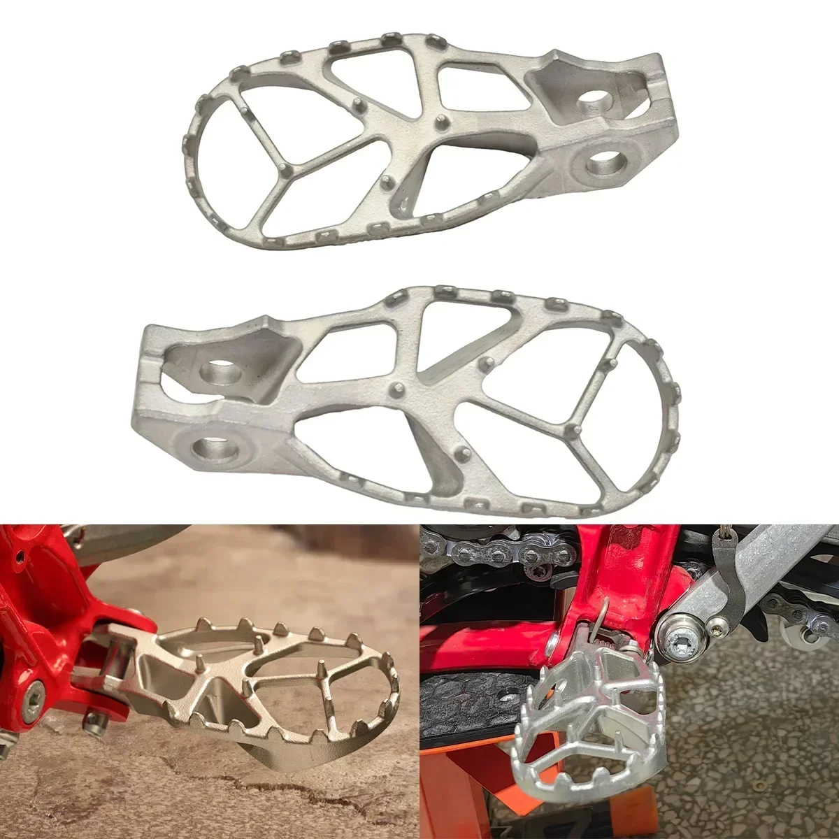 Motorcycle Foot Pegs FootRest Footpegs Rests Pedals For KTM EXC EXCF 250 300 XC XCF SX SXF 85 125 150 200 350 450 530 2017-2023