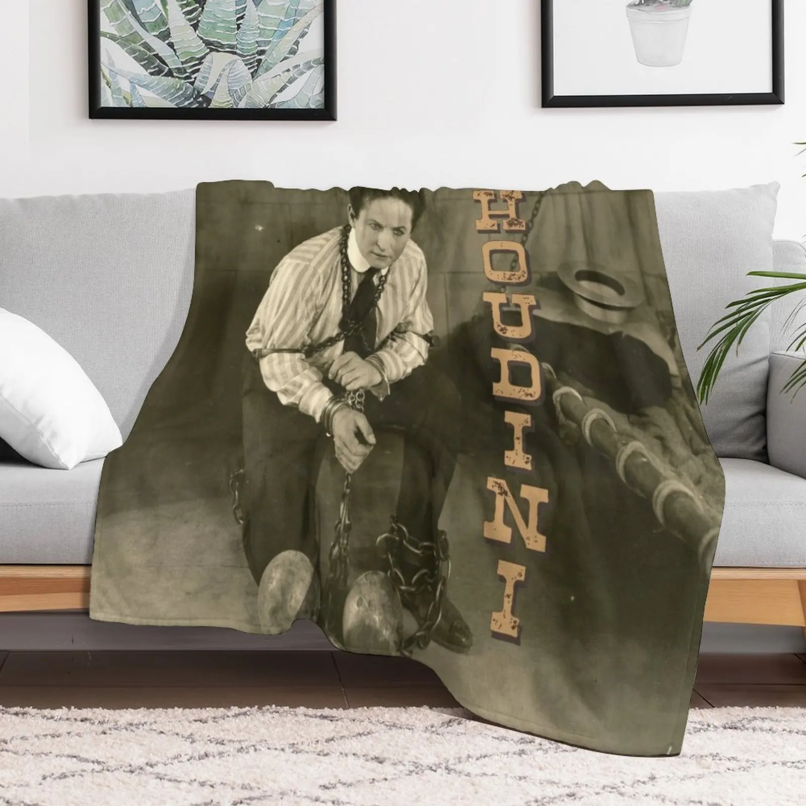 World-famous escape artist - Harry Houdini Throw Blanket for sofa Designers Blankets