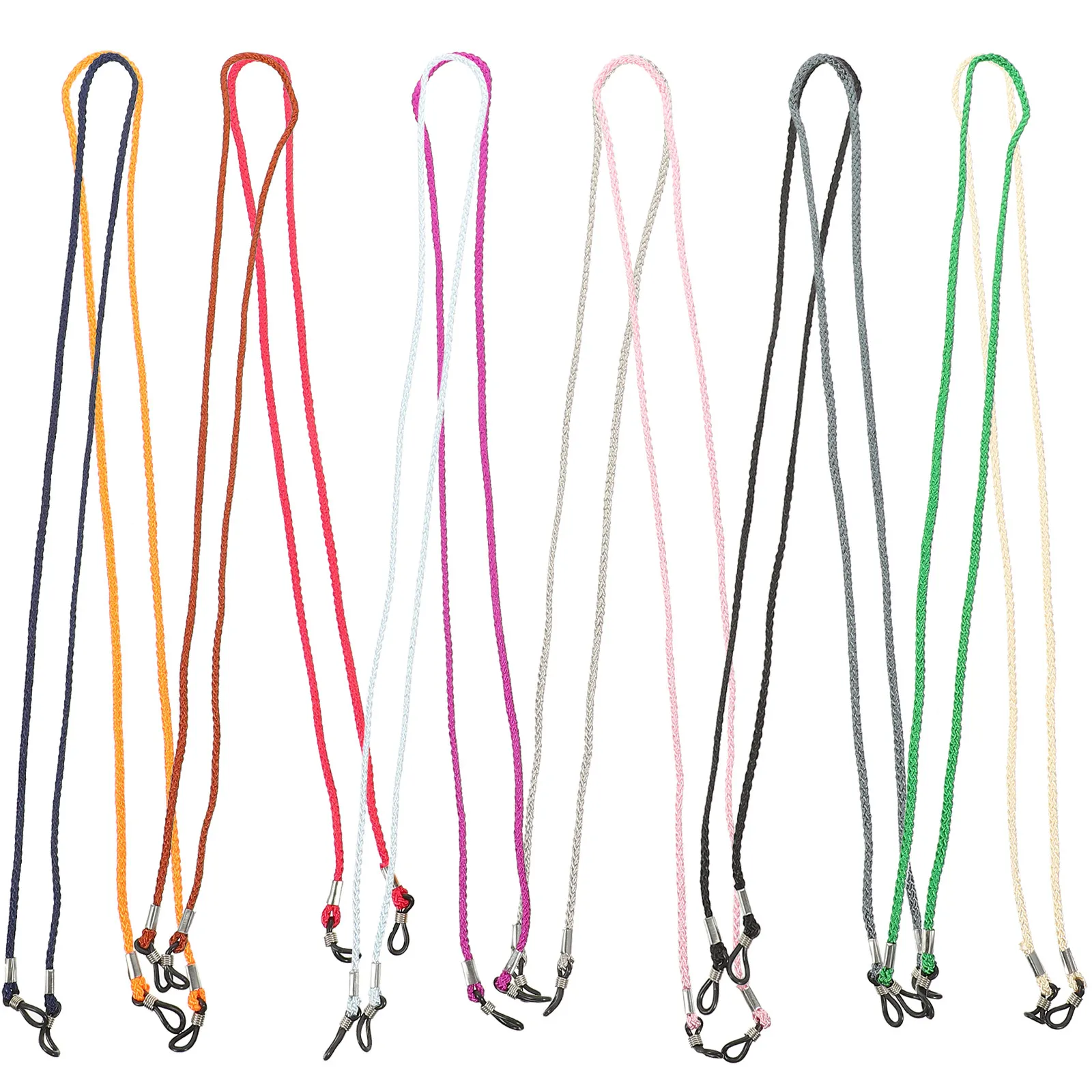 

12Pcs Anti-Slip Eyeglasses Cords Premium Wear-Resistant Glasses Straps for Running Hiking Cycling Secure Neck Arm Head Mount