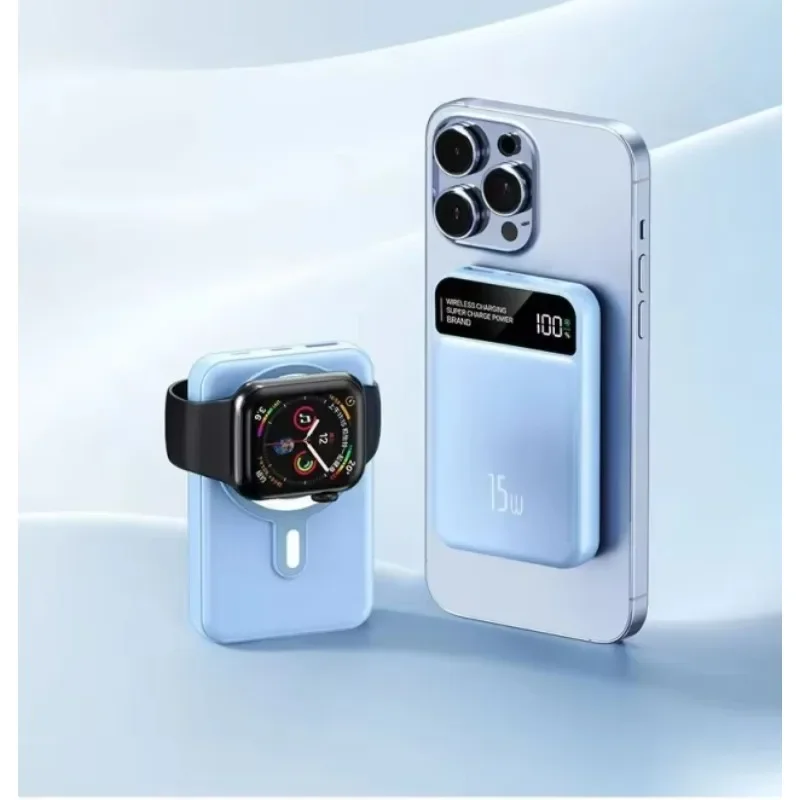 2024 NEW Magnetic Wireless Portable Charger, 10000mAh Power Bank with 15W Fast Charging for iPhone 15/14/13/12 Mini/Pro/Max